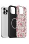 iPhone 13 Pro Max Vorian Magsafe Double Layer Pink Vintage Floral Case - 2