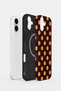 iPhone 16 Vorian Magsafe Double Layer Burgundy Lemon Polka Dot Case - 2