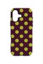 iPhone 17 Vorian Double Layer Burgundy Lemon Polka Dot Case - 4