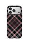 iPhone 17 Pro Max Vorian Magsafe Dual Layer Powder Black Plaid Case