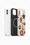 iPhone 12 Vorian Magsafe Double Layer Retro Leopard Collage Case - 2