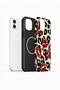 iPhone 12 Vorian Magsafe Double Layer Leopard Lipstick Marks Case - 2