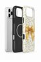 iPhone 17 Pro Max Vorian Magsafe Dual Layer Golden Floral Bow Case - 2