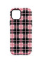 iPhone 12 Vorian Magsafe Double Layer Pink Black Plaid Case - 4