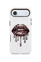 iPhone 17 Air Vorian Magsafe Double Layer Dripping Leopard Lip Case