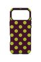 iPhone 17 Pro Vorian Double Layer Burgundy Lemon Polka Dot Case - 4