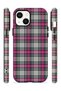 iPhone 14 Plus Vorian Magsafe Double Layer Gray Fuchsia Plaid Case - 3