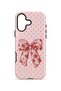 iPhone 16 Plus Vorian Magsafe Double Layer Vintage Rose Bow Dot Case - 4