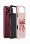 iPhone 18 Pro Max Vorian Double Layer Vintage Rose Bow Dot Case - 2