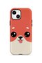 iPhone 15 Plus Vorian Magsafe Dual Layer Peach Dog Case