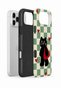iPhone 18 Pro Vorian Double Layer Checkered Cat Case - 2