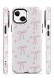 iPhone 15 Vorian Magsafe Double Layer Soft Pink Ribbon Toss Case - 3