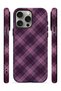iPhone 15 Pro Vorian Double Layer Lilac Smoke Plaid Case - 3