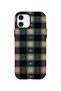 iPhone 12 Vorian Magsafe Double Layer Heart Vintage Plaid Case