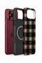iPhone 18 Pro Vorian Magsafe Double Layer Heart Vintage Plaid Case - 2
