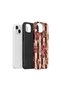 iPhone 15 Vorian Double Layered Claret Red Rose Stripe Case - 2