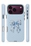 iPhone 18 Pro Vorian Magsafe Double Layer Blue Toile Bow Case - 3
