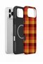 iPhone 17 Pro Max Vorian Magsafe Dual Layer Tile Mustard Plaid Case - 2