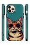 iPhone 12 Pro Vorian Magsafe Cool Cat Case with Double Layer Glasses - 3