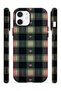 iPhone 12 Vorian Magsafe Double Layer Heart Vintage Plaid Case - 3