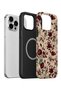 iPhone 15 Pro Max Vorian Magsafe Dual Layer Burgundy Botanical Case - 2