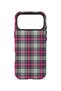 iPhone 18 Pro Vorian Double Layer Gray Fuchsia Plaid Case - 4