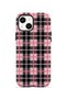 iPhone 14 Plus Vorian Magsafe Double Layer Pink Black Plaid Case