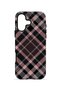 iPhone 16 Plus Vorian Magsafe Double Layer Powder Black Plaid Case - 4