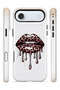 iPhone 17 Air Vorian Magsafe Double Layer Dripping Leopard Lip Case - 3