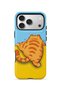 iPhone 17 Pro Max Vorian Double Layer Sleepy Orange Cat Case