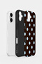 iPhone 16 Vorian Double Layer Coffee Blue Polka Dot Case - 2
