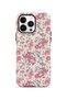 iPhone 13 Pro Max Vorian Magsafe Double Layer Pink Vintage Floral Case