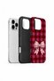 iPhone 16 Pro Max Vorian Double Layer Cherry Gingham Bow Case - 2