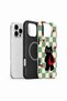 iPhone 16 Pro Vorian Magsafe Double Layer Checkered Cat Case - 2
