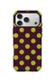 iPhone 17 Pro Vorian Double Layer Burgundy Lemon Polka Dot Case