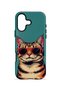 iPhone 17 Vorian Cool Cat Case with Double Layer Glasses - 4