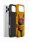 iPhone 17 Pro Max Vorian Double Layer Yellow Scarf Cat Case - 2