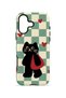 iPhone 17 Vorian Double Layer Checkered Cat Case - 4