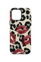 iPhone 15 Pro Vorian Magsafe Double Layer Leopard Lipstick Marks Case - 4