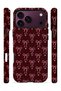 iPhone 18 Pro Max Vorian Double Layer Burgundy Bow Grid Case - 3