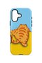 iPhone 17 Vorian Double Layer Sleepy Orange Cat Case - 4