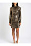 Shiny Ruched Dress - 2
