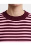Women's Crew Neck Striped Knitwear Sweater - 4