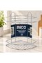 Double Layer Chrome Metal Bathroom Corner Shelf - Triangular Shower Shelf