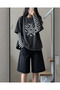 Gothic Grunge Printed Fake Sleeve Unisex Washable Vintage Oversize T-Shirt