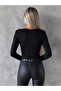 Women's Long Sleeve V-Neck Viscose Blouse - 4