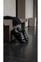 25020263 Black Genuine Leather Slippers - 3