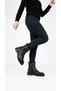 Women's Boots Genuine Leather Inner Fur Double Zipper Laceless Round Toe Block Heel Winter Warm Fur Boots 028-025 - 5