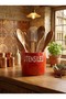 Bubble Countertop Upright Spoon Holder Organizer Concrete Red Color - 2