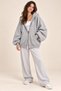 Winter Women's Oversize Zippered Balloon Sleeve Cardigan